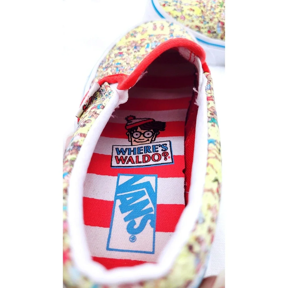 Vans Classic Slip-On Wheres Waldo Beach (Kids) - Size‎ 13